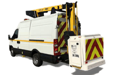 Car Hire Peterlee - 12.5M Cherry Picker 3.5T - Van hire Peterlee